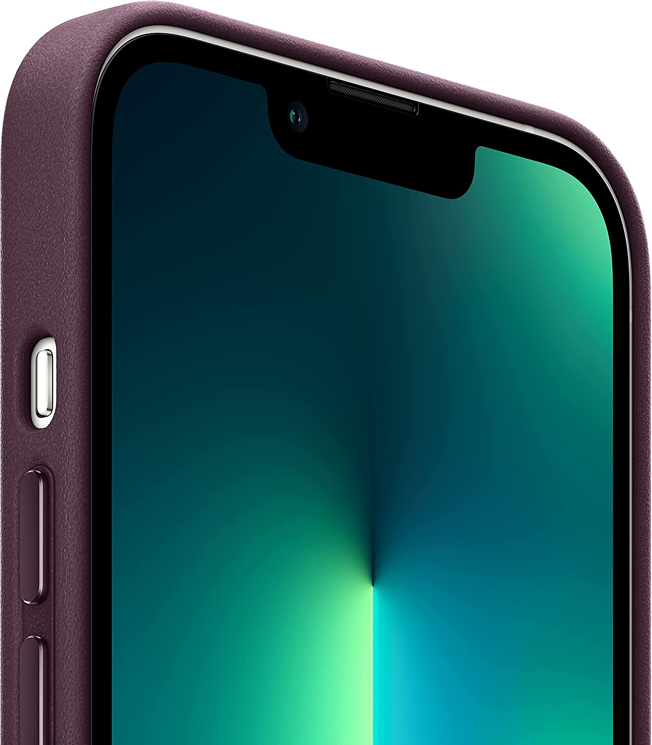 Apple iPhone 13 Pro Max coque en cuir - Cerise noire