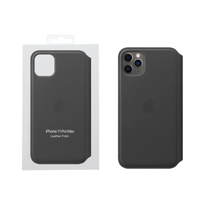 Apple iPhone 11 Pro Étui folio en cuir - Noir