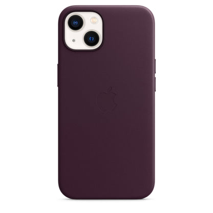 Apple iPhone 13 coque en cuir - Cerise noire