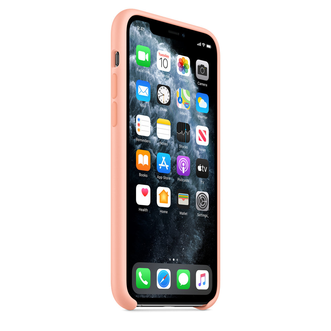 Apple iPhone 11 Pro Coque en Silicone - Pamplemousse - Véritable Nouveau
