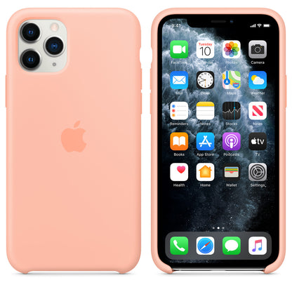 Apple iPhone 11 Pro Coque en Silicone - Pamplemousse - Véritable Nouveau
