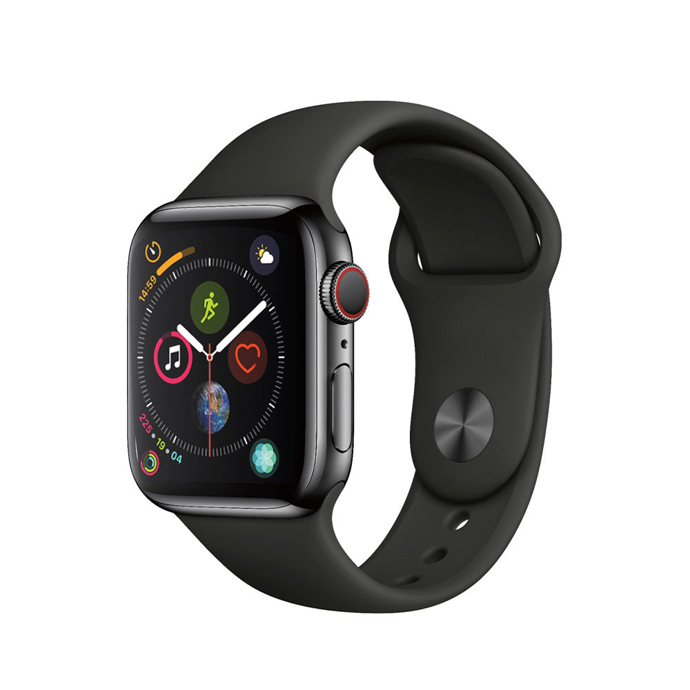 Apple Watch Series 4 Boîtier en acier inoxydable 40mm - Noir