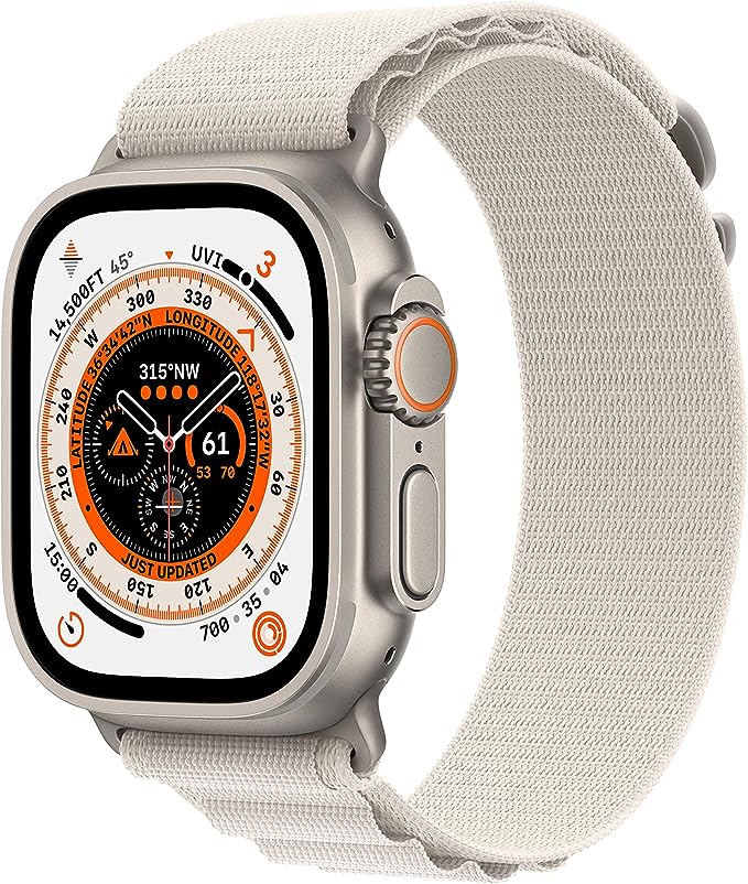 Apple Watch Series Ultra Titane 49 mm Cellular - Titane naturel
