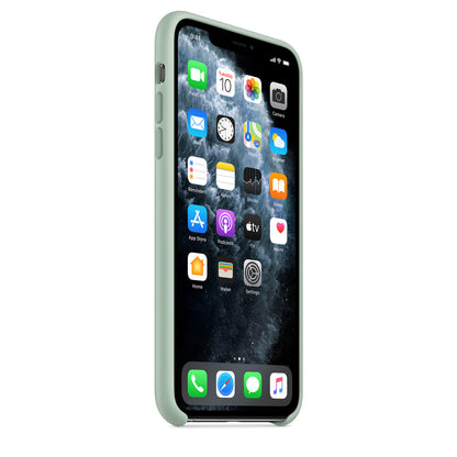 Coque en silicone pour iPhone 11 Pro Max - Béryl vert