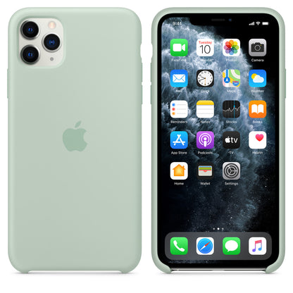 Coque en silicone pour iPhone 11 Pro Max - Béryl vert