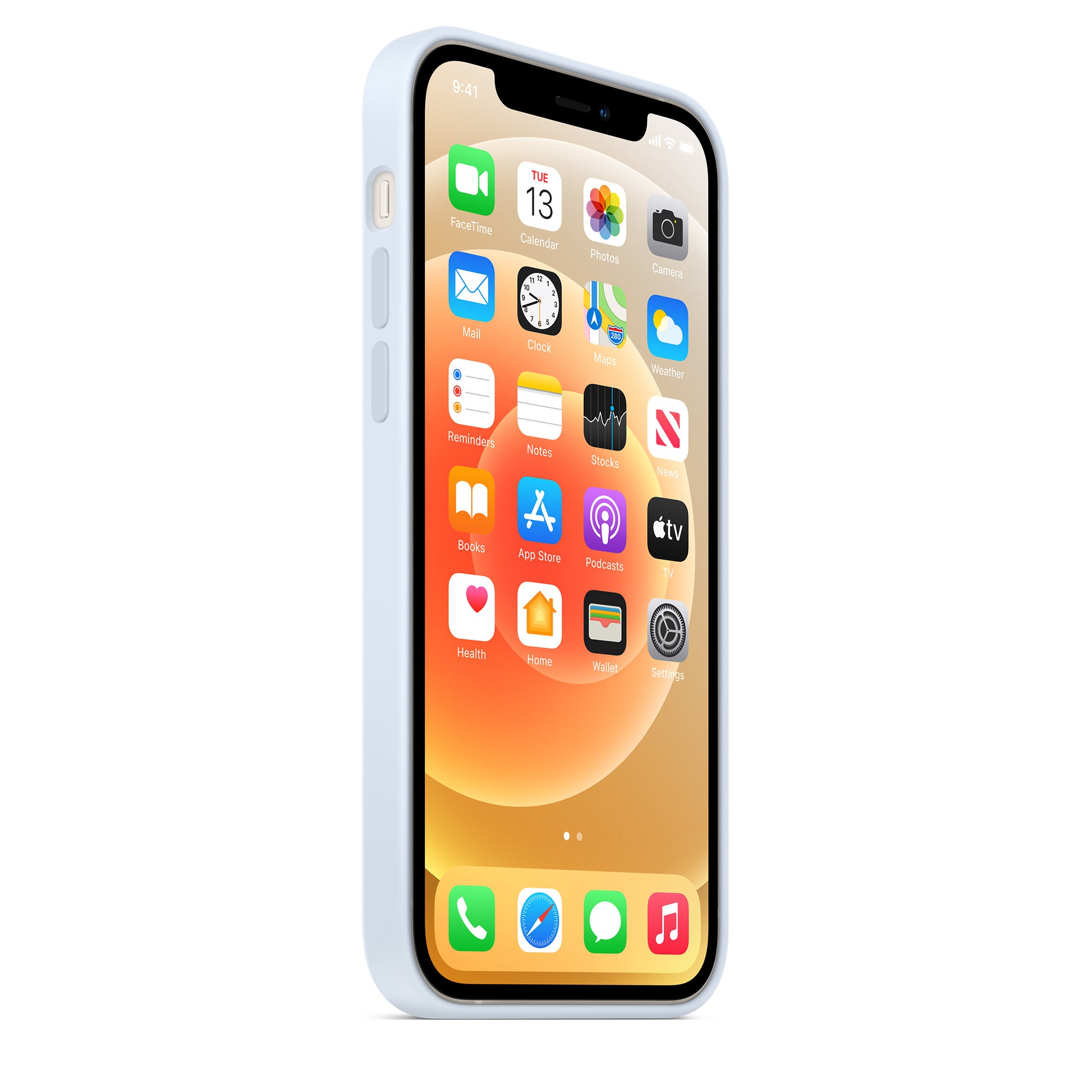 Apple iPhone 12 Pro Max Coque en Silicone - Bleu Capri