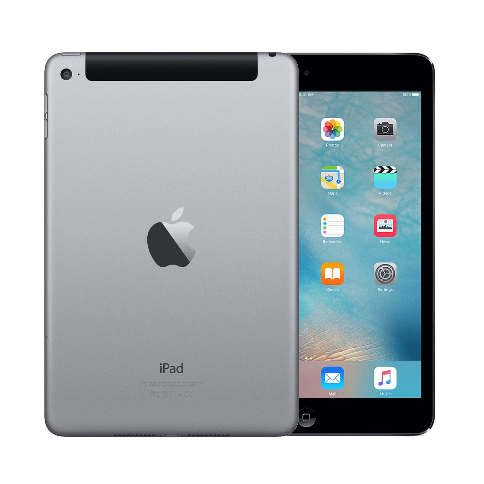 Apple iPad Mini 4 16Go Gris Sidéral WiFi & Cellulaire - Bon état