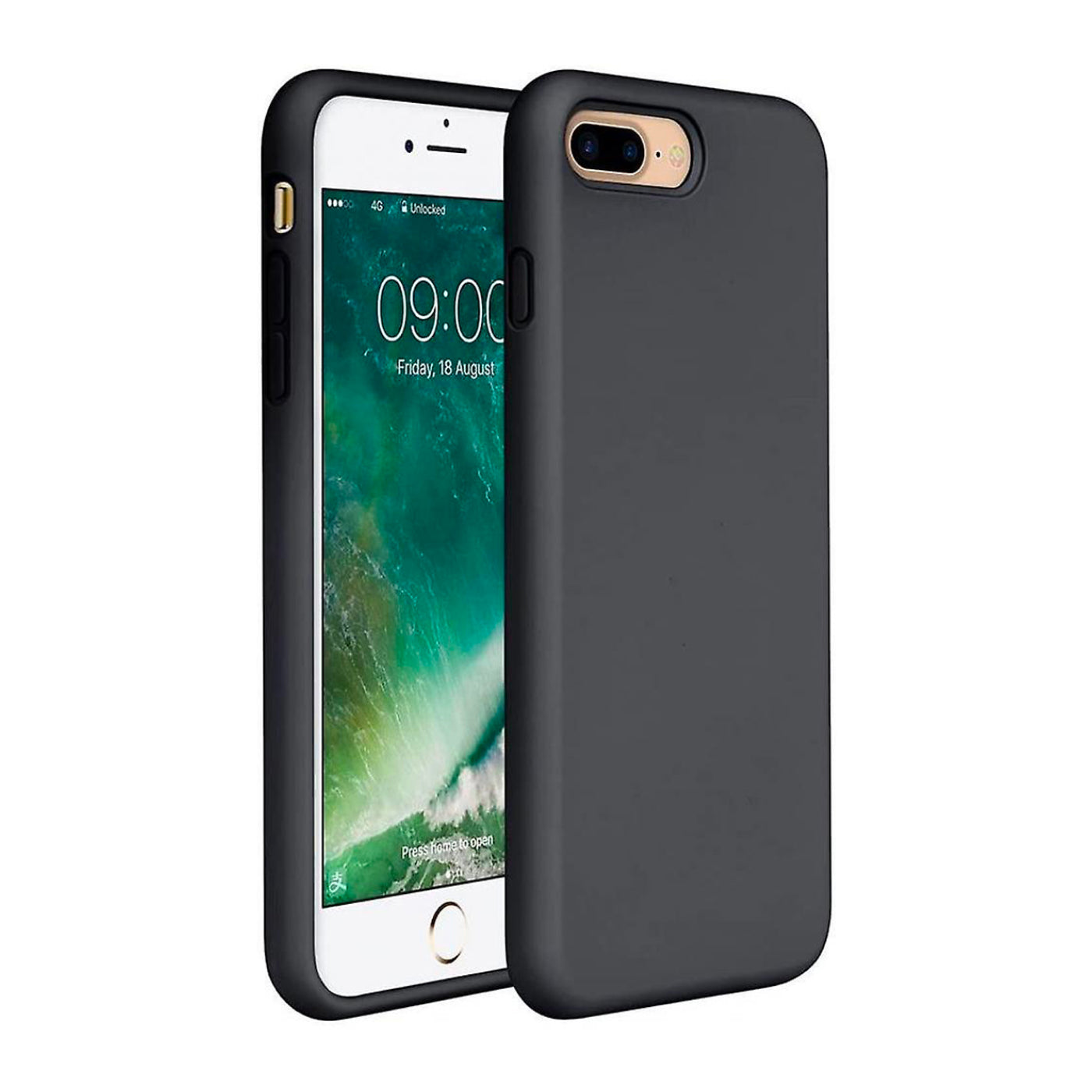 Liquid Phone Case - Noir - Apple iPhone 8 Plus