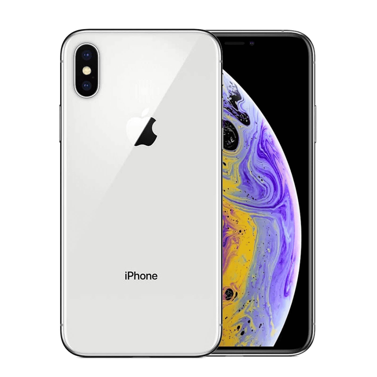 iPhone XS 64 Go - Argent - Débloqué - Etat correct