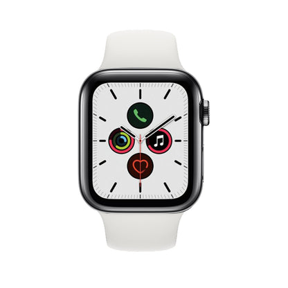 Apple Watch Series 5 Boîtier en acier inoxydable 40mm - Noir