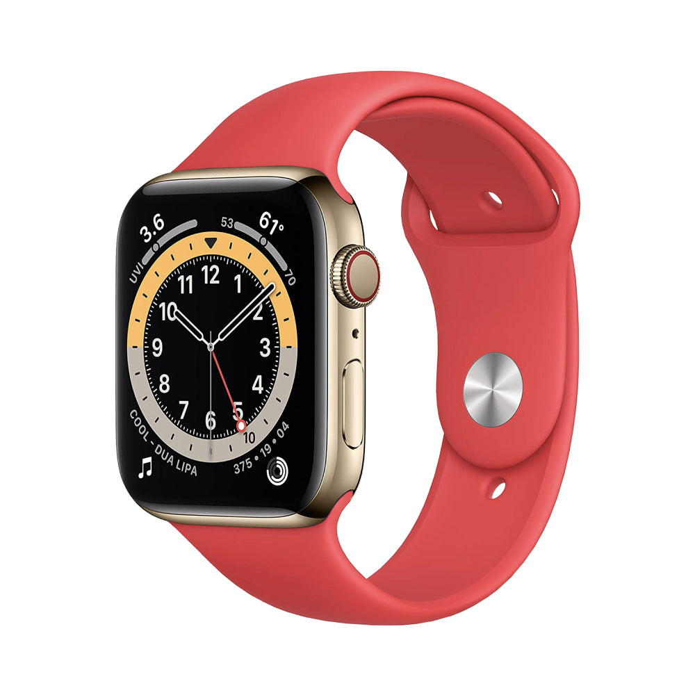 Apple Watch Series 6 Boîtier en acier inoxydable 44mm - Or