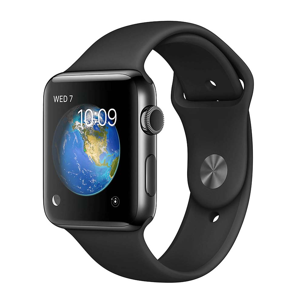 Apple Watch Series 3 Acier Inoxydable 42mm - Noir - Bon état